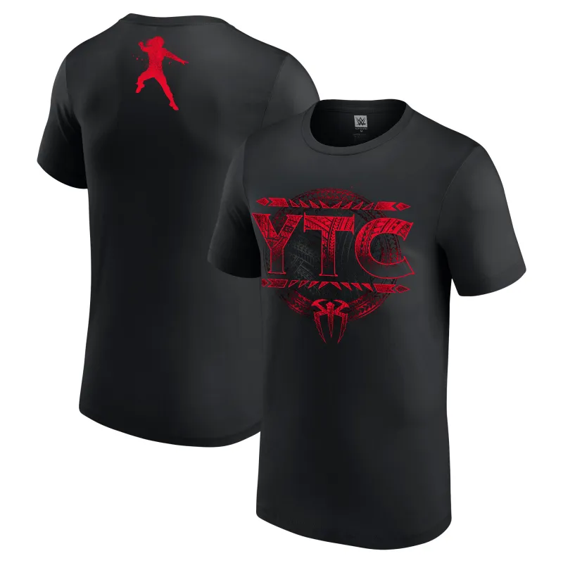 Men's Black Roman Reigns YTC T-Shirt sold by WWE