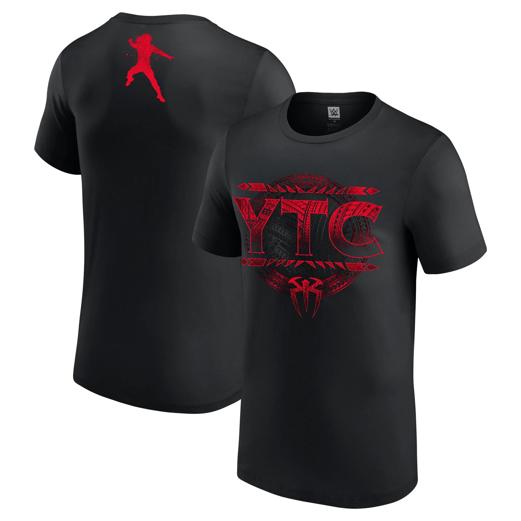 Men's Black Roman Reigns YTC T-Shirt sold by WWE