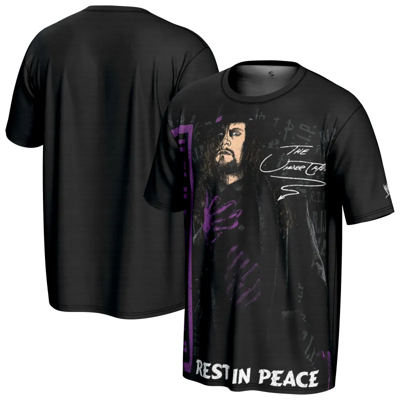 Men's ProSphere Black The Undertaker Rest In Peace T-Shirt sold by WWE