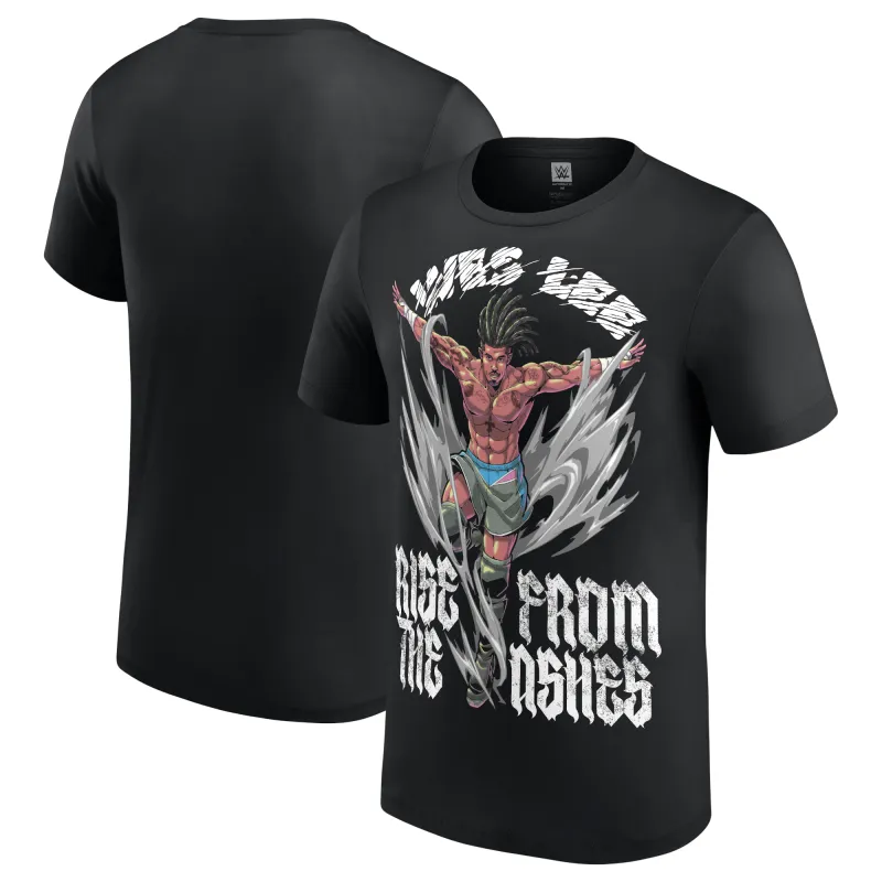 Men's Black Wes Lee Rise from the Ashes T-Shirt sold by WWE