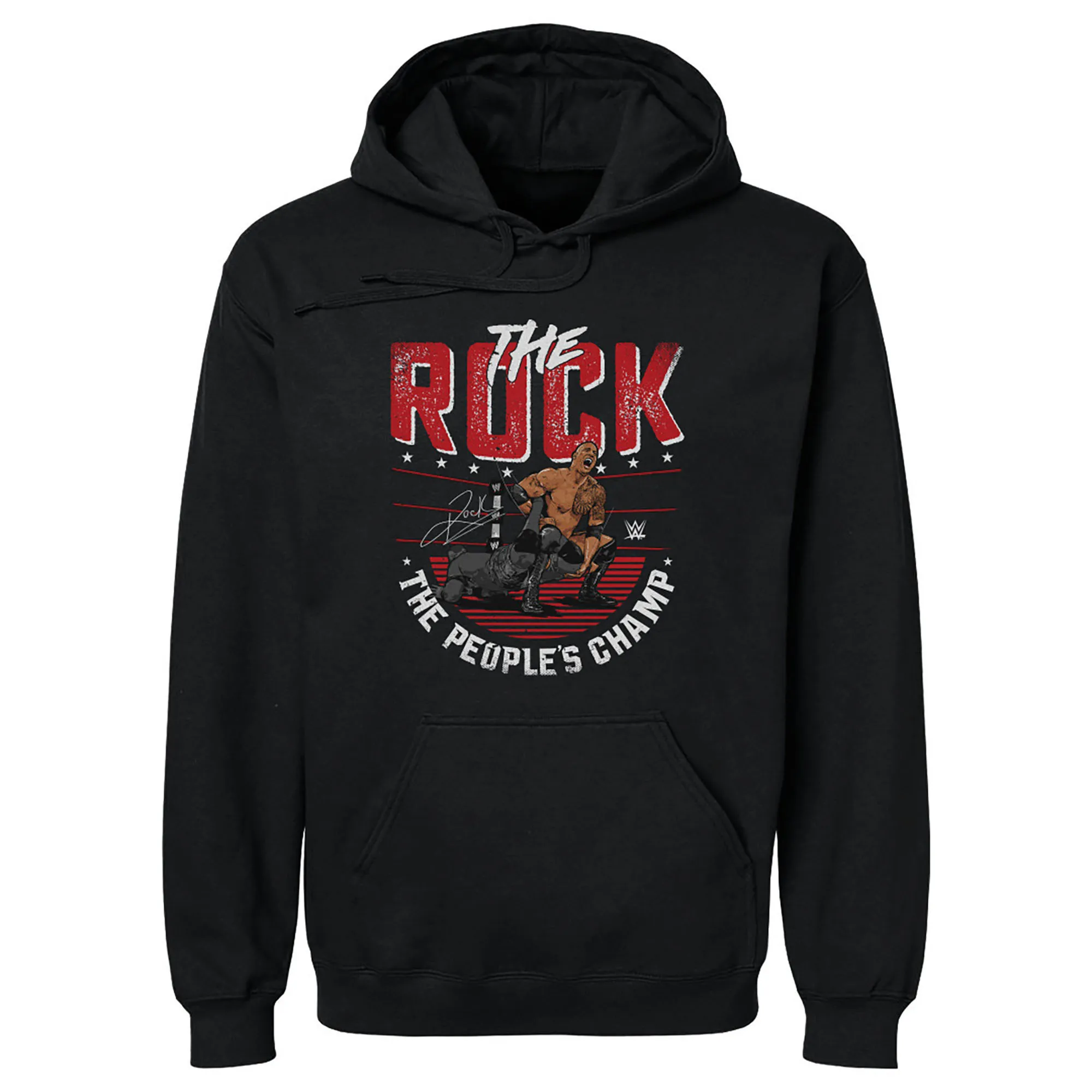 Men's 500 Level Black The Rock Sharpshooter Pullover Hoodie sold by WWE