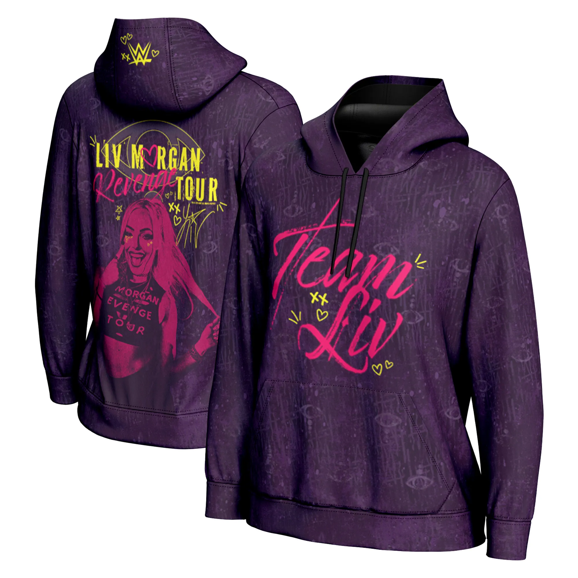 Women's ProSphere Purple Liv Morgan Revenge Tour Pullover Hoodie sold by WWE