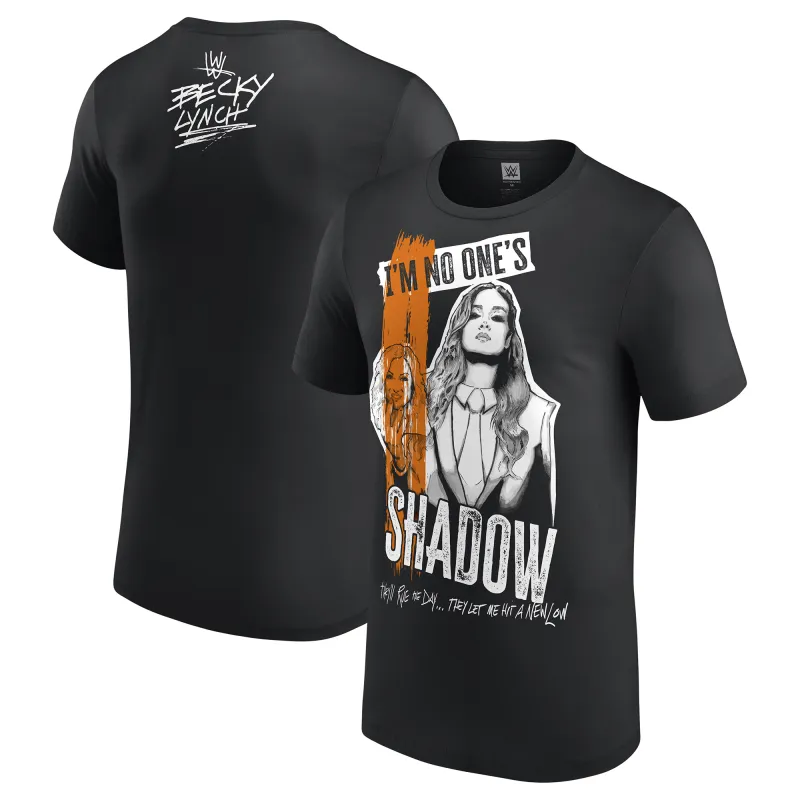 Men's Black Becky Lynch Shadow T-Shirt sold by WWE