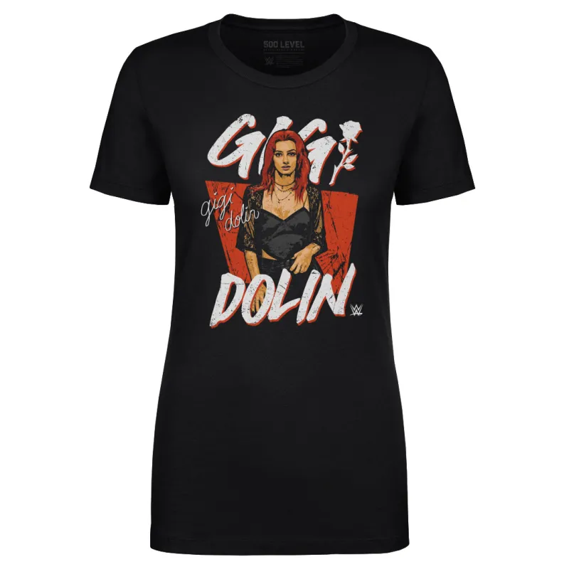 Women's 500 Level  Black Gigi Dolin Pose T-Shirt sold by WWE