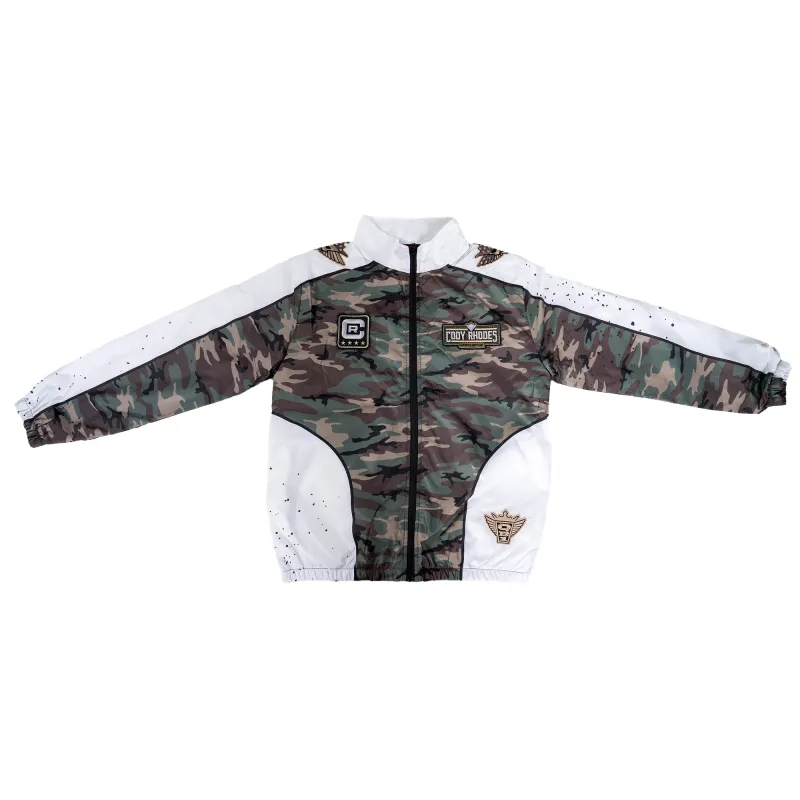 Men's White/Camo Cody Rhodes Captain Rhodes Full-Zip Windbreaker Jacket sold by WWE