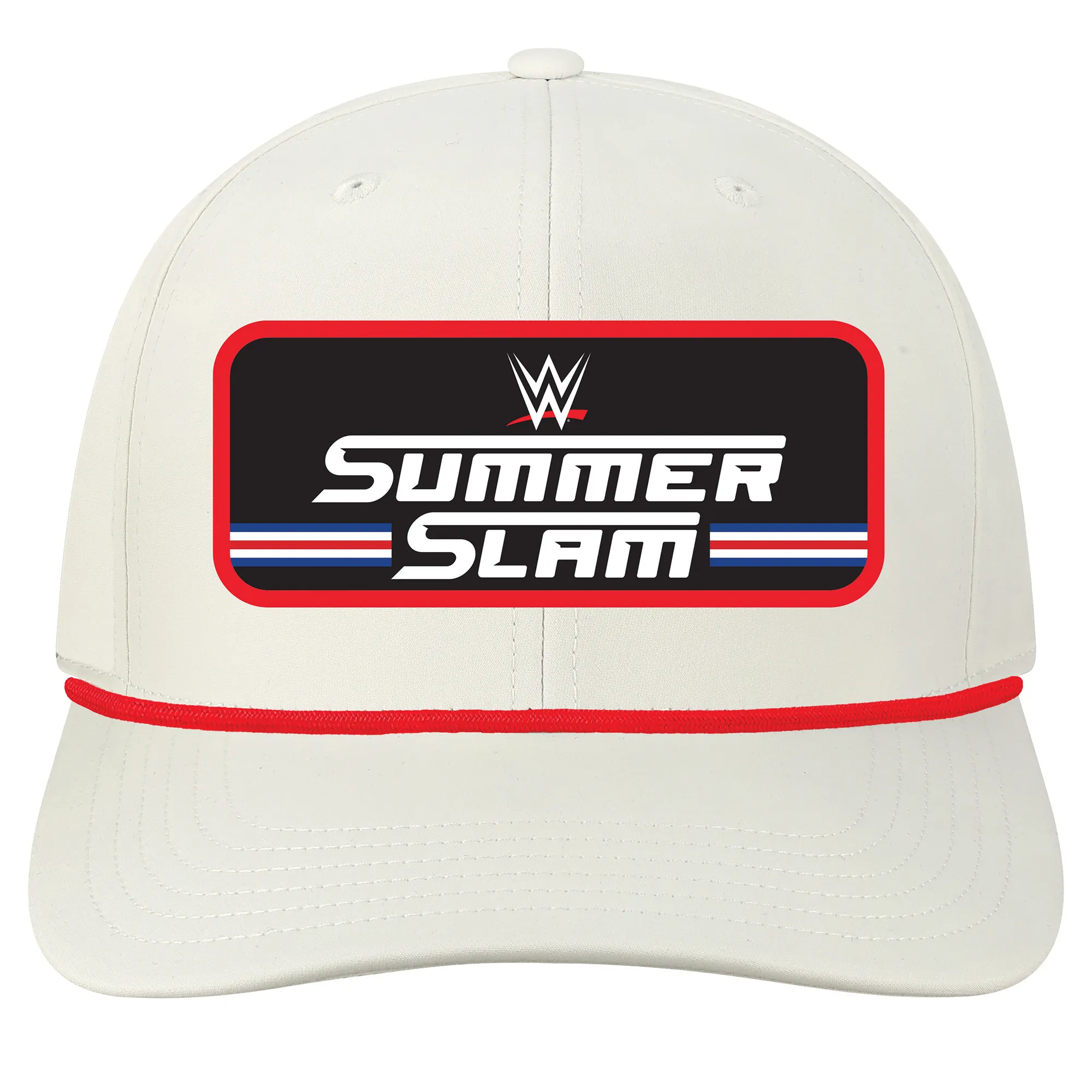Men's White SummerSlam 2025 Back 9 Adjustable Hat sold by WWE