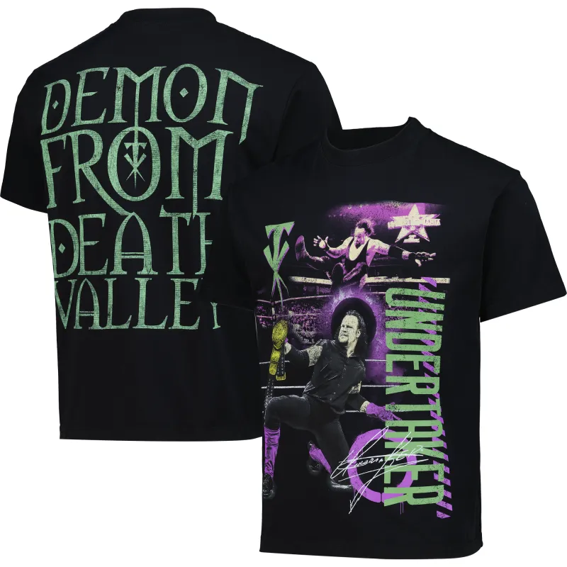 Men's Black The Undertaker Oversized Heavyweight Demon T-Shirt sold by WWE