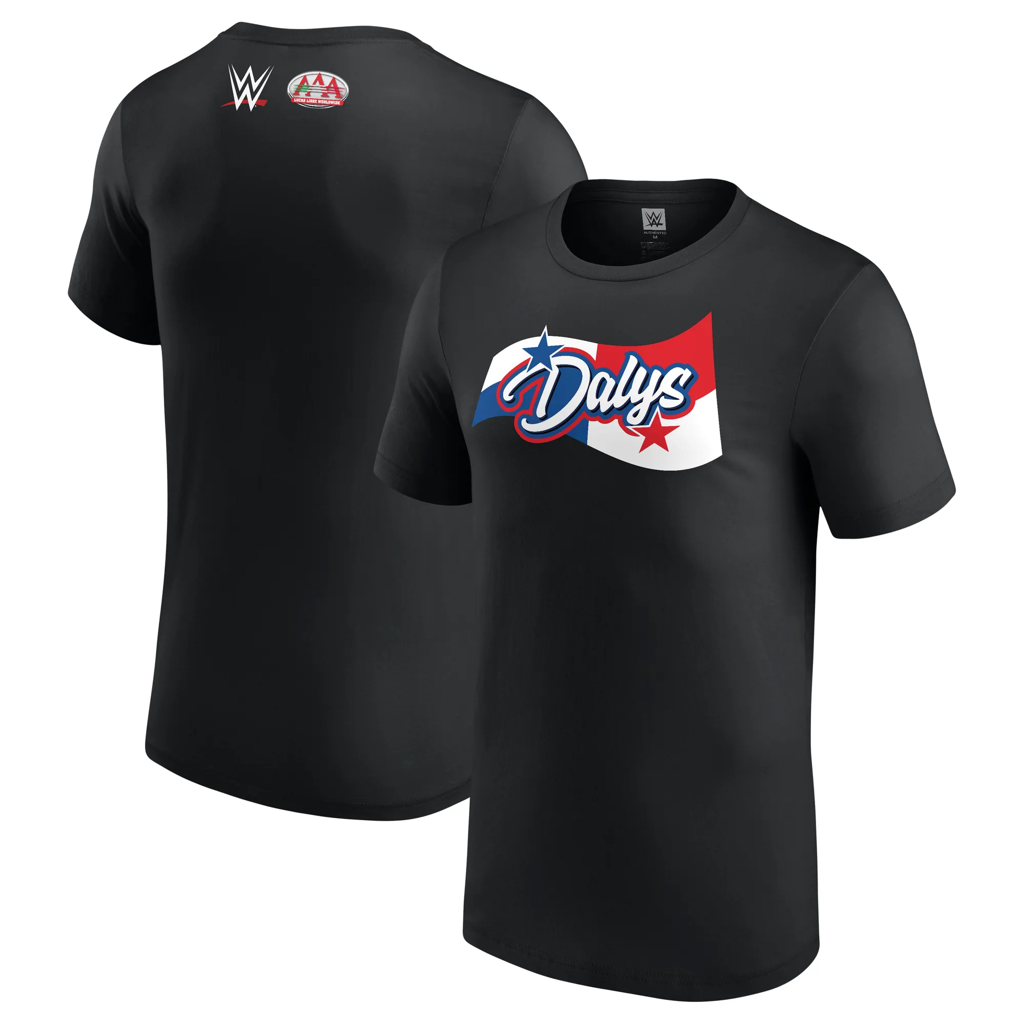 Men's Black Dalys la Caribeña AAA Panama Flag T-Shirt sold by WWE