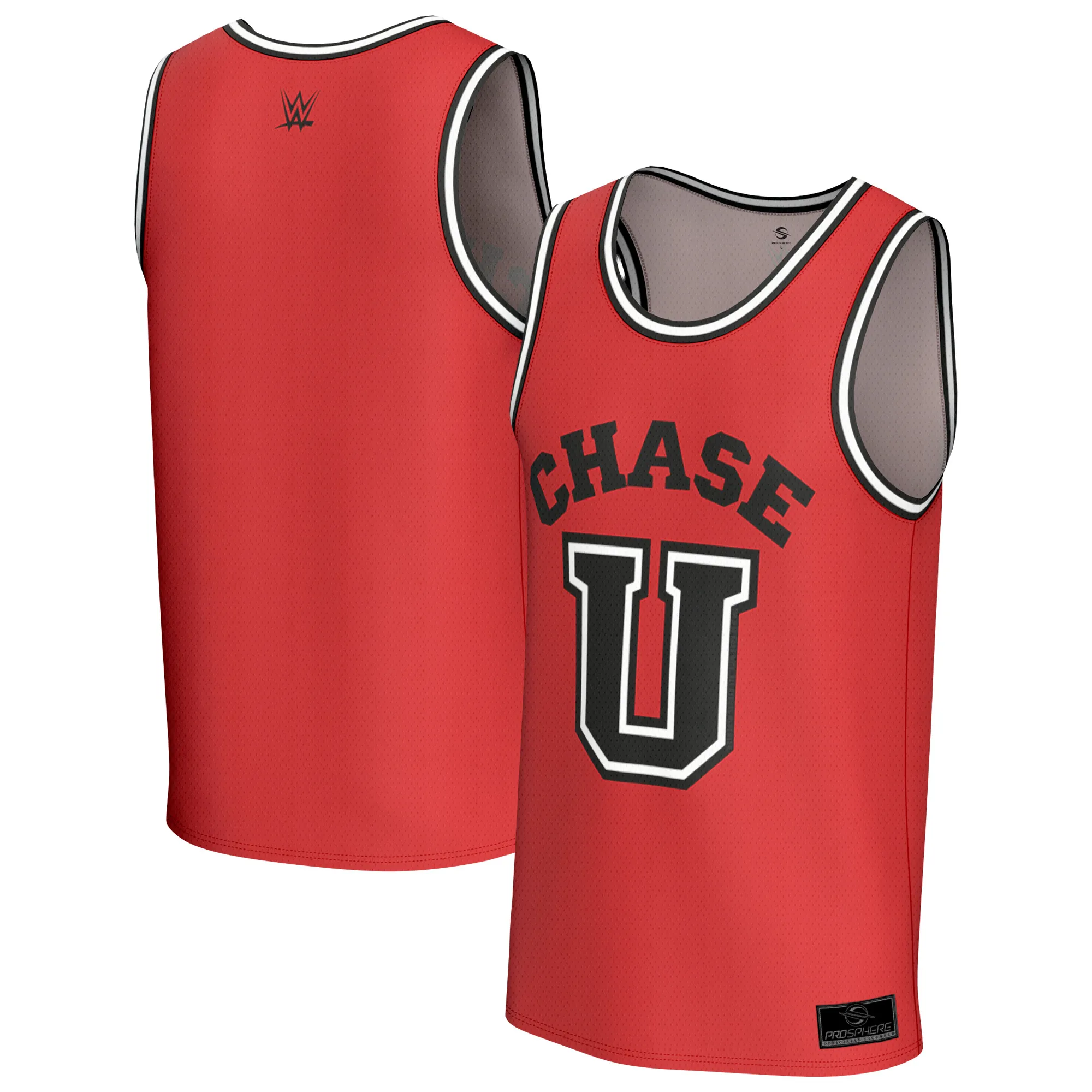 Men's ProSphere Red Chase U Basketball Jersey sold by WWE
