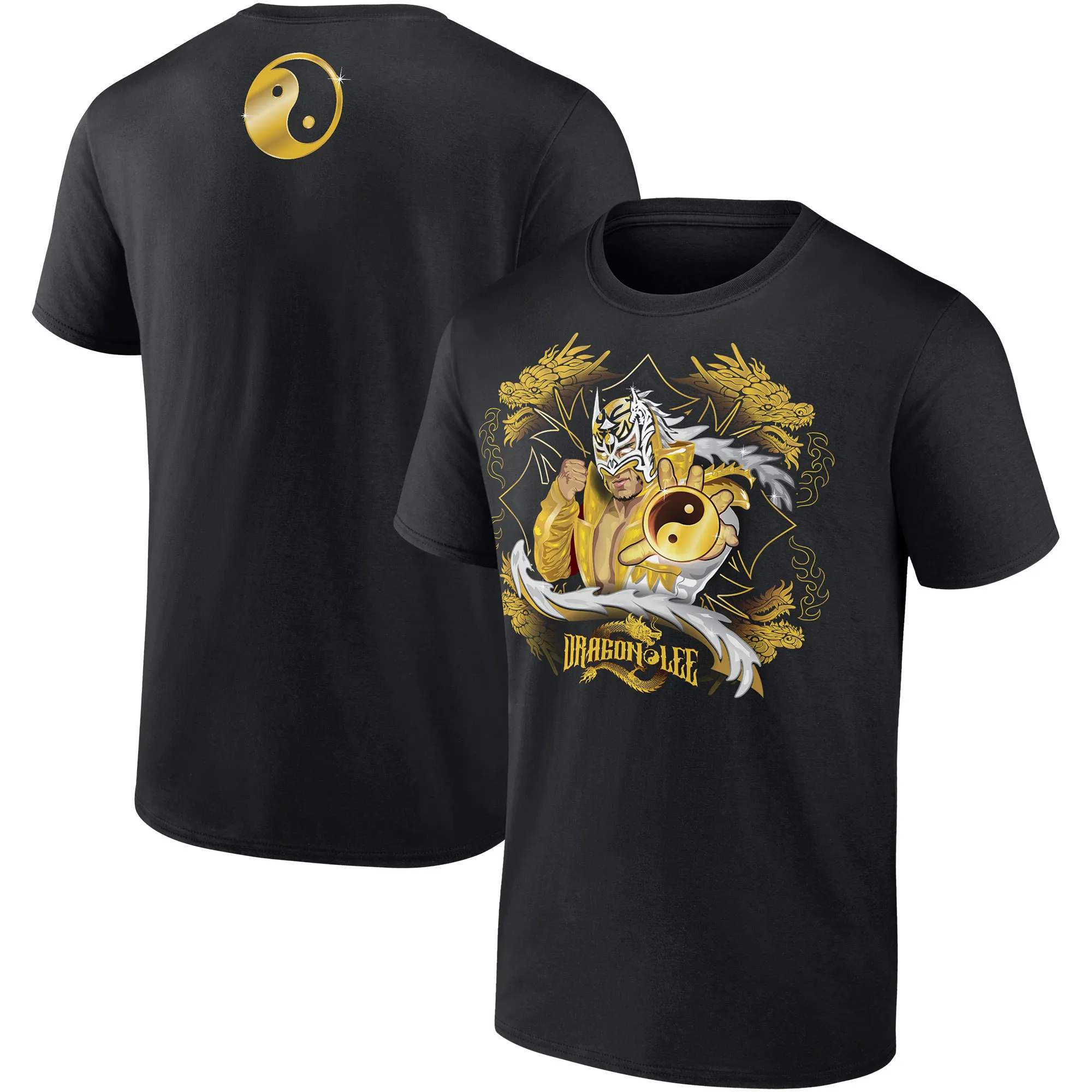 Men's Black Dragon Lee Superstar T-Shirt sold by WWE