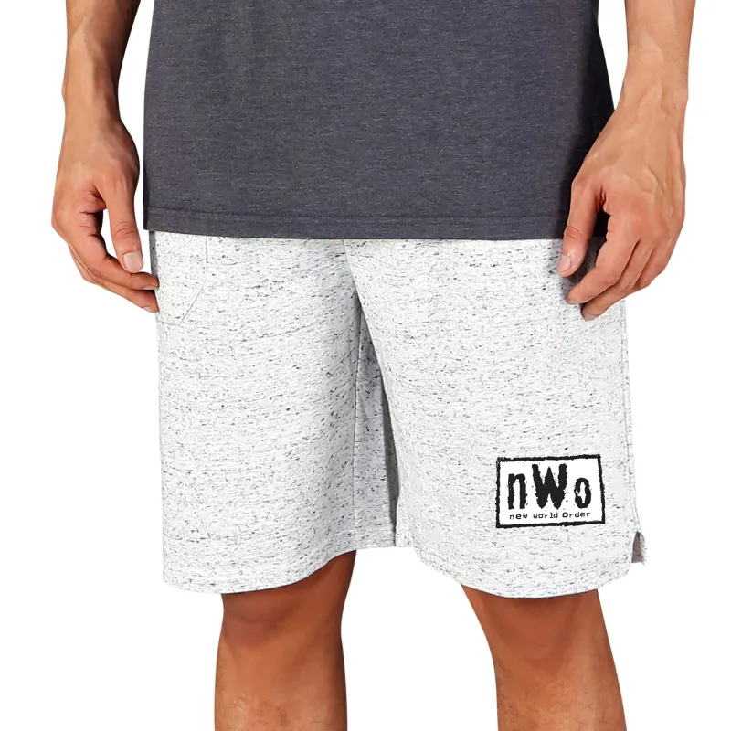 Men's Concepts Sport  White/Charcoal nWo Throttle Knit Jam Shorts sold by WWE