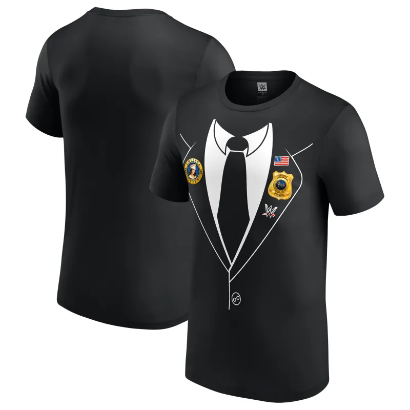 Men's Black Chelsea Green Secret Hervice T-Shirt made by WWE