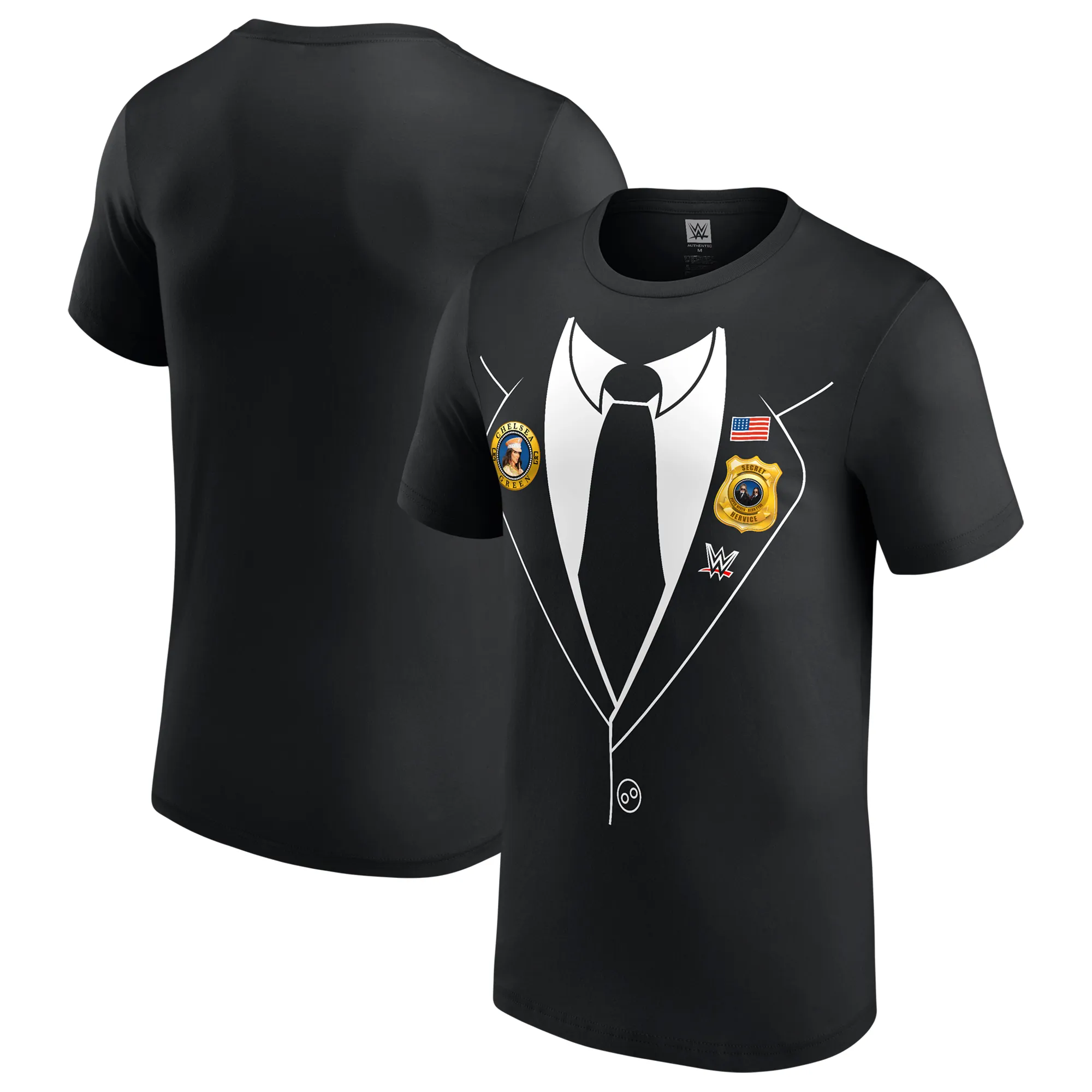 Men's Black Chelsea Green Secret Hervice T-Shirt sold by WWE