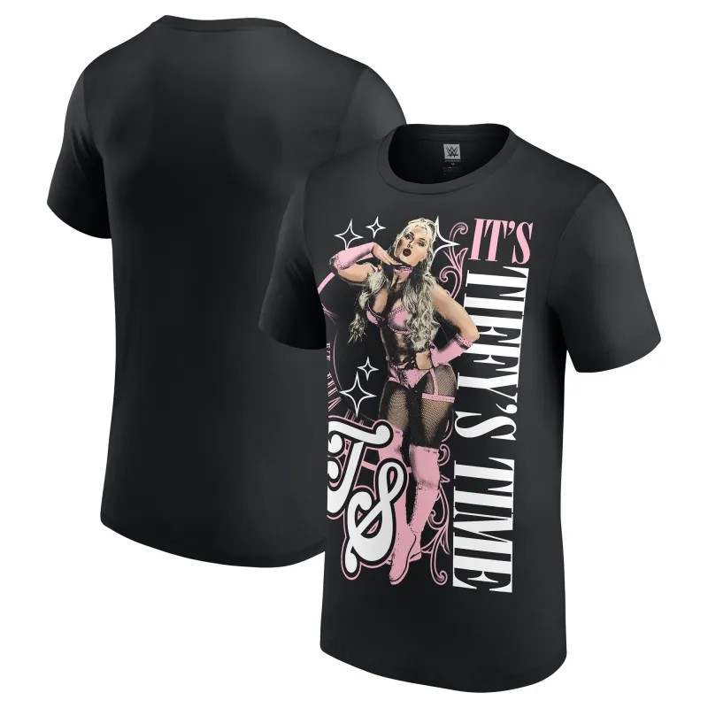 Men's Black Tiffany Stratton It's Tiffy Time T-Shirt sold by WWE