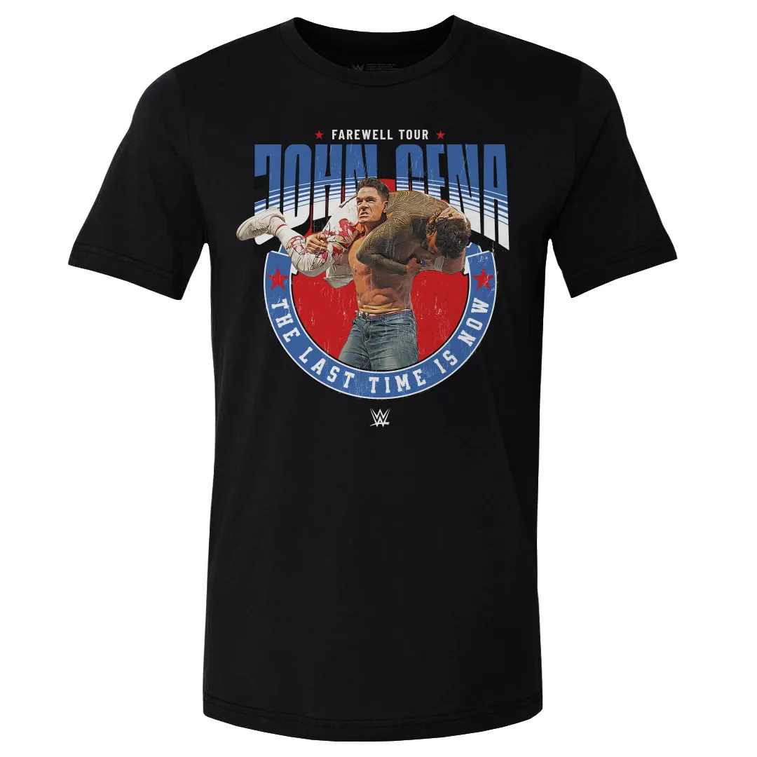 Men's 500 Level Black John Cena The Last Time Is Now T-Shirt sold by WWE