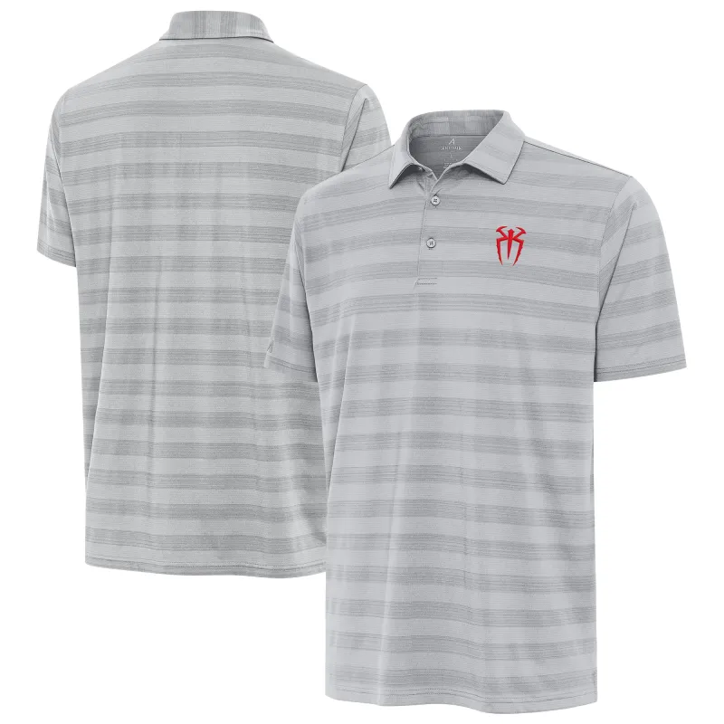 Men's Antigua Gray Roman Reigns Tunnel Polo sold by WWE