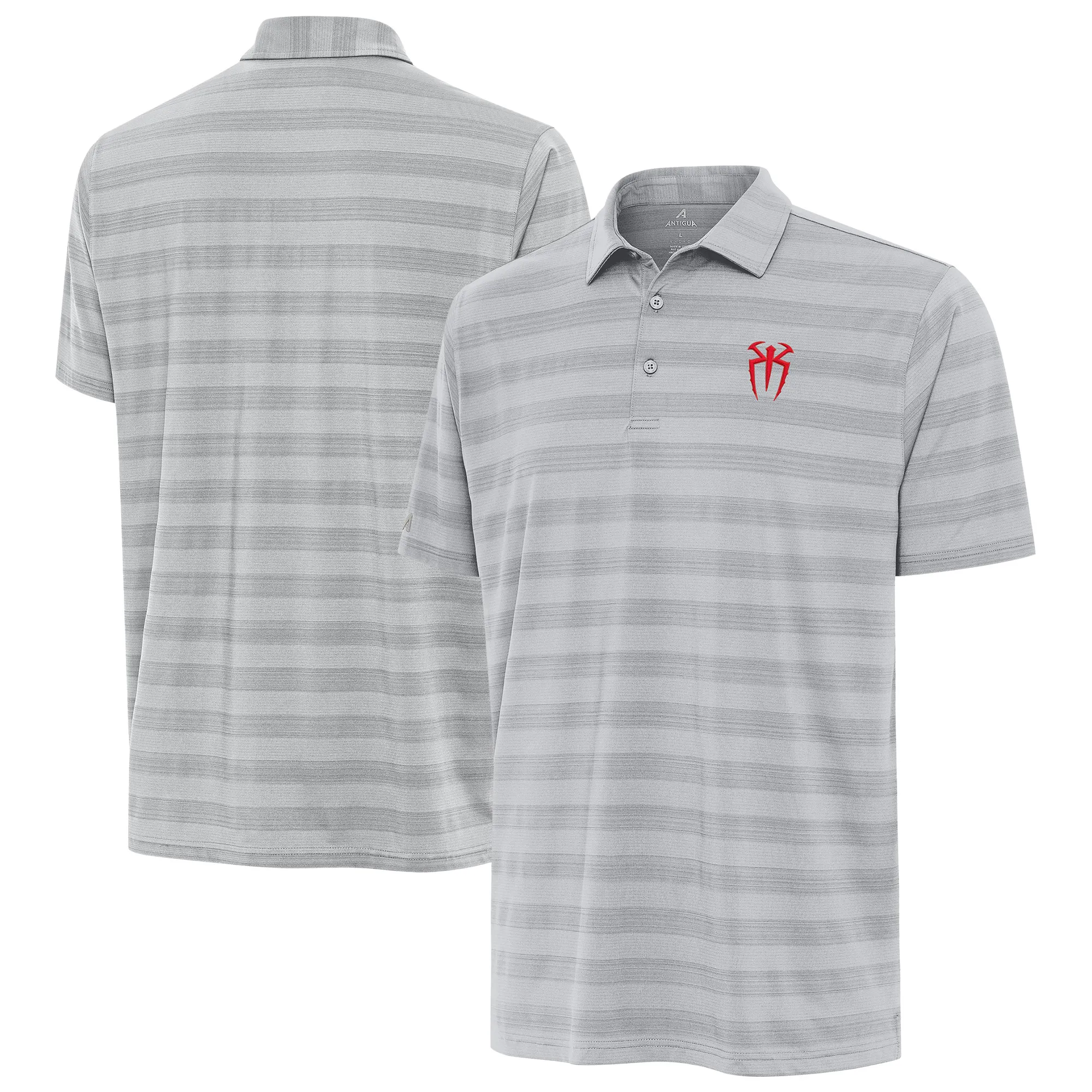 Men's Antigua Gray Roman Reigns Tunnel Polo sold by WWE