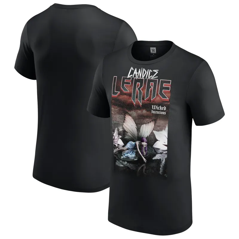 Men's Black Candice LeRae Wicked Intentions T-Shirt sold by WWE