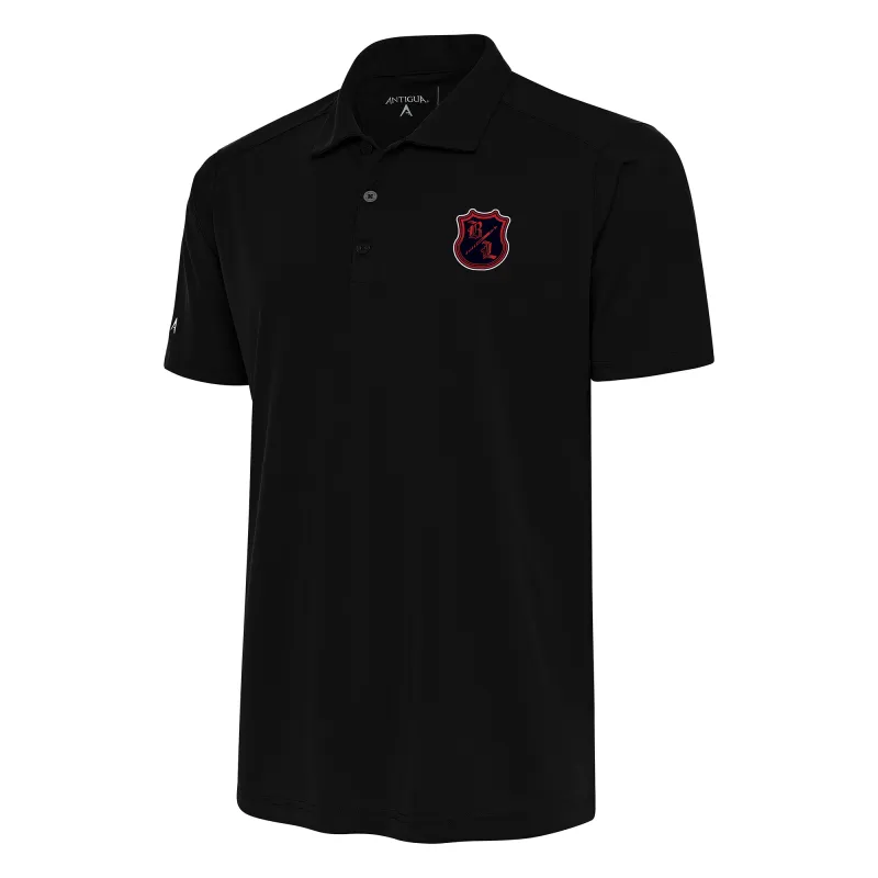 Men's Antigua Black The Bloodline Tribute Polo made by Antigua