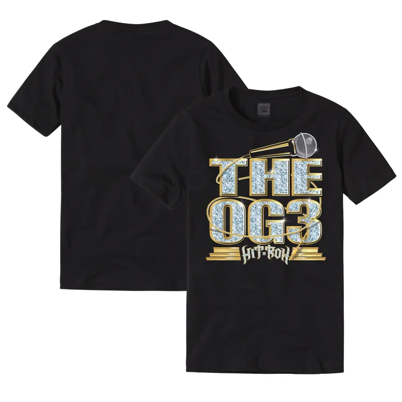 Men's Black Hit Row OG3 T-Shirt sold by WWE
