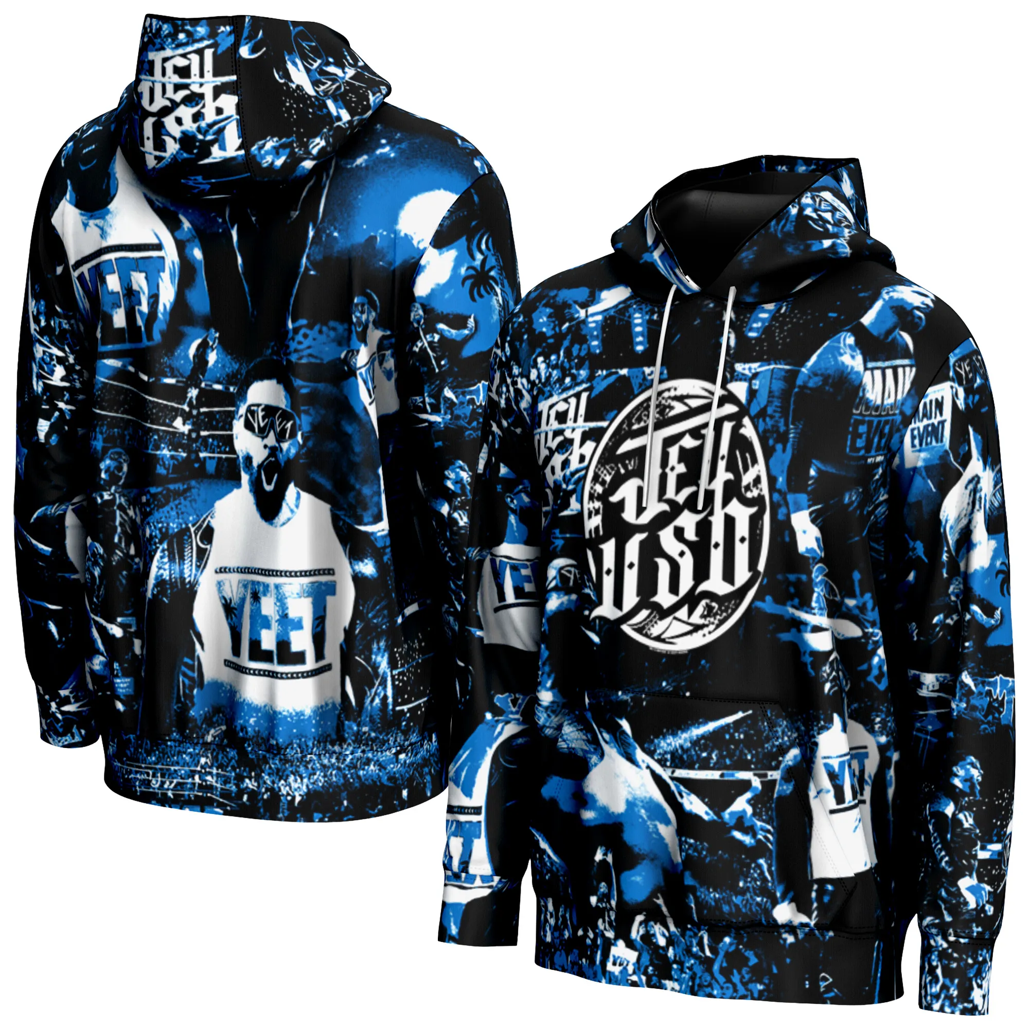 Men's ProSphere Black Jey Uso Crowd Pullover Hoodie sold by WWE