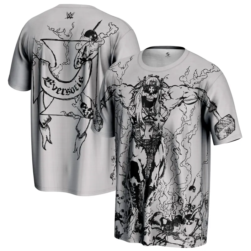 Men's ProSphere Gray Triple H Skull King T-Shirt sold by WWE