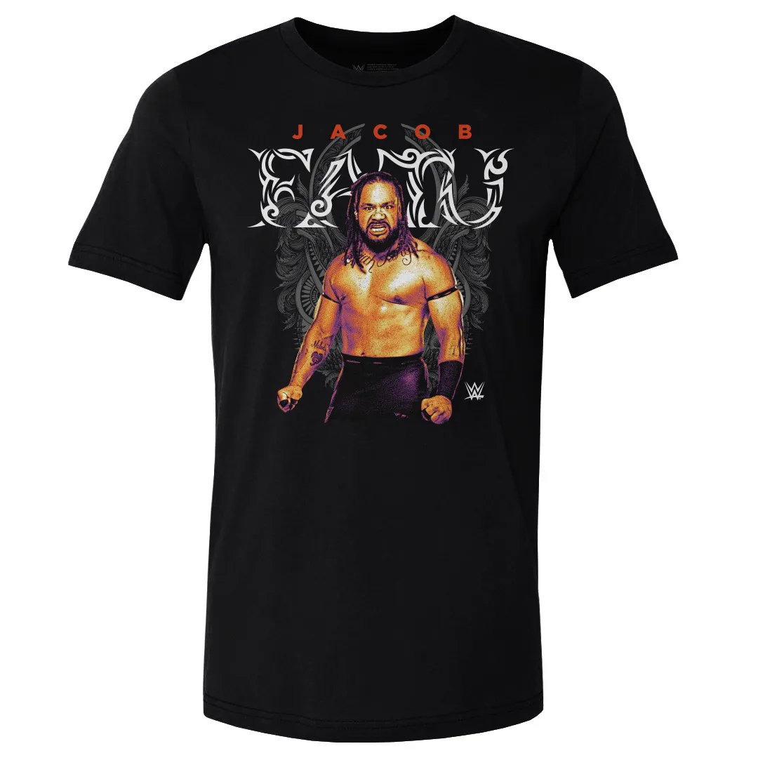 Men's 500 Level Black Jacob Fatu Tribal T-Shirt sold by WWE