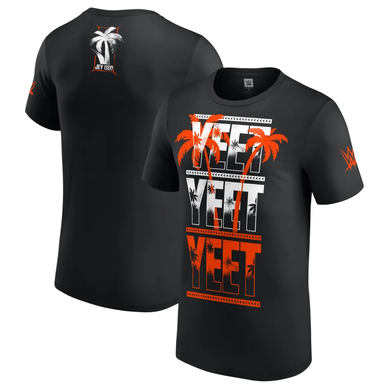 Men's Black Jey Uso Yeet Yeet Yeet T-Shirt sold by WWE