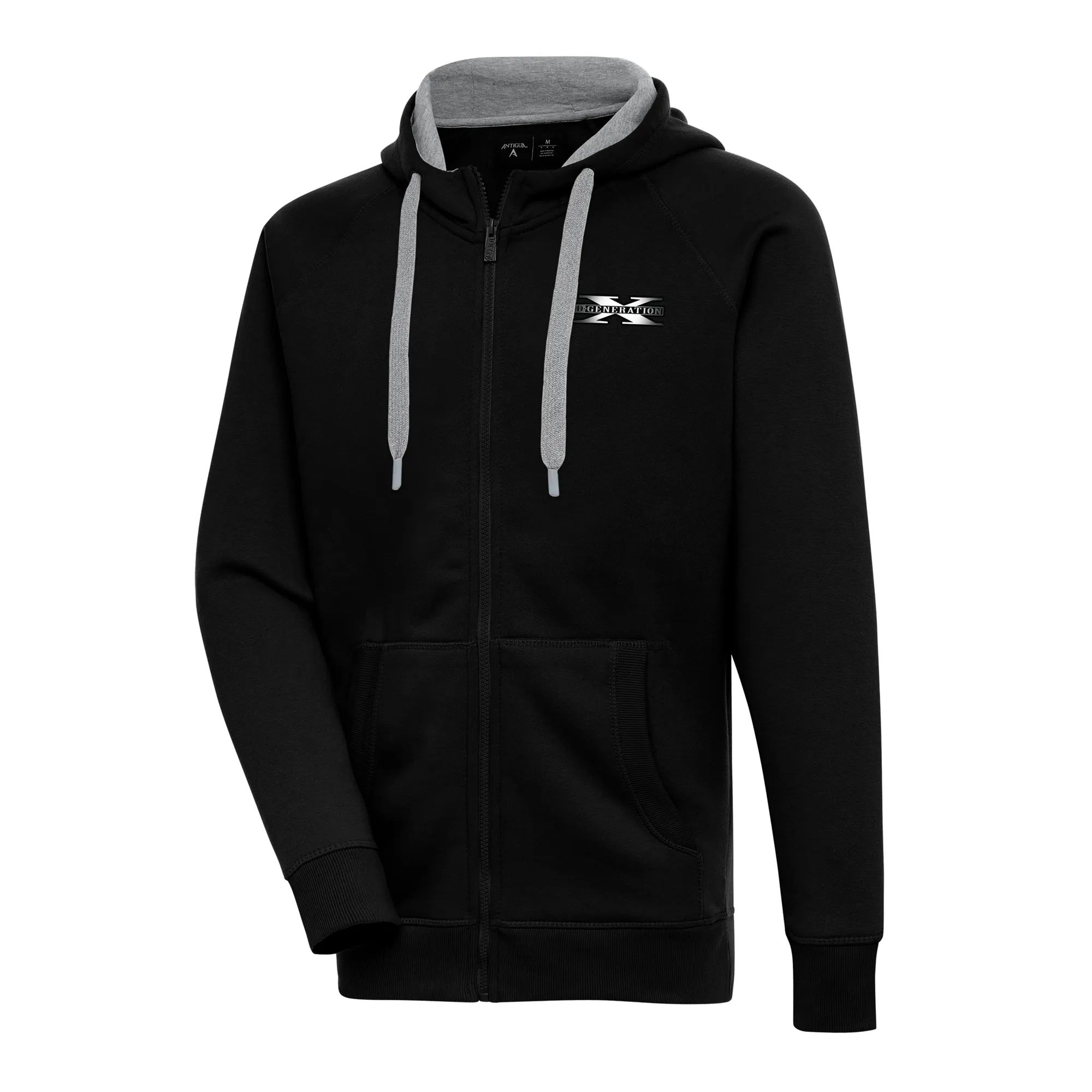 Men's Antigua Black D-Generation X Victory Full-Zip Hoodie sold by WWE