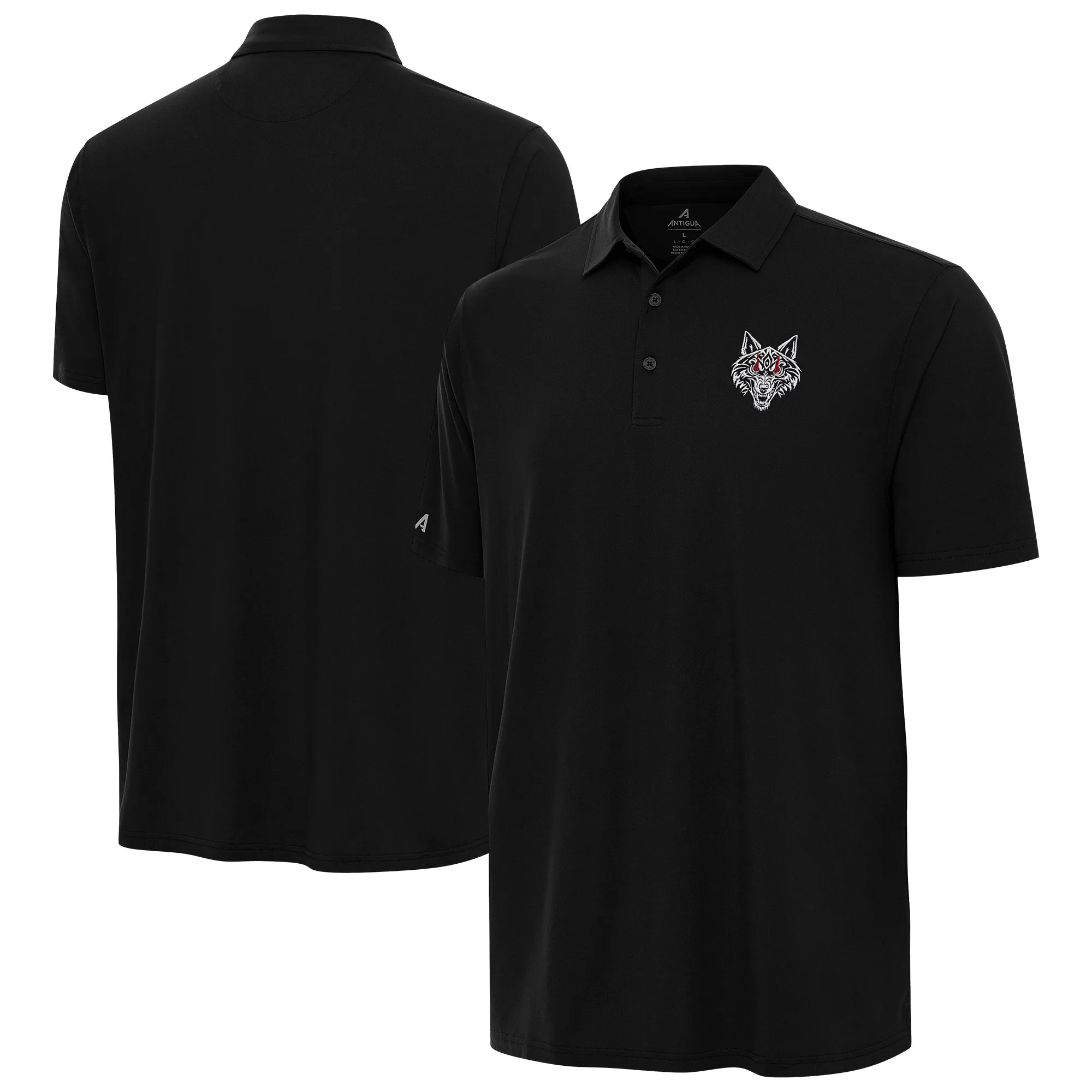 Men's Antigua Black Jacob Fatu Era Polo sold by WWE