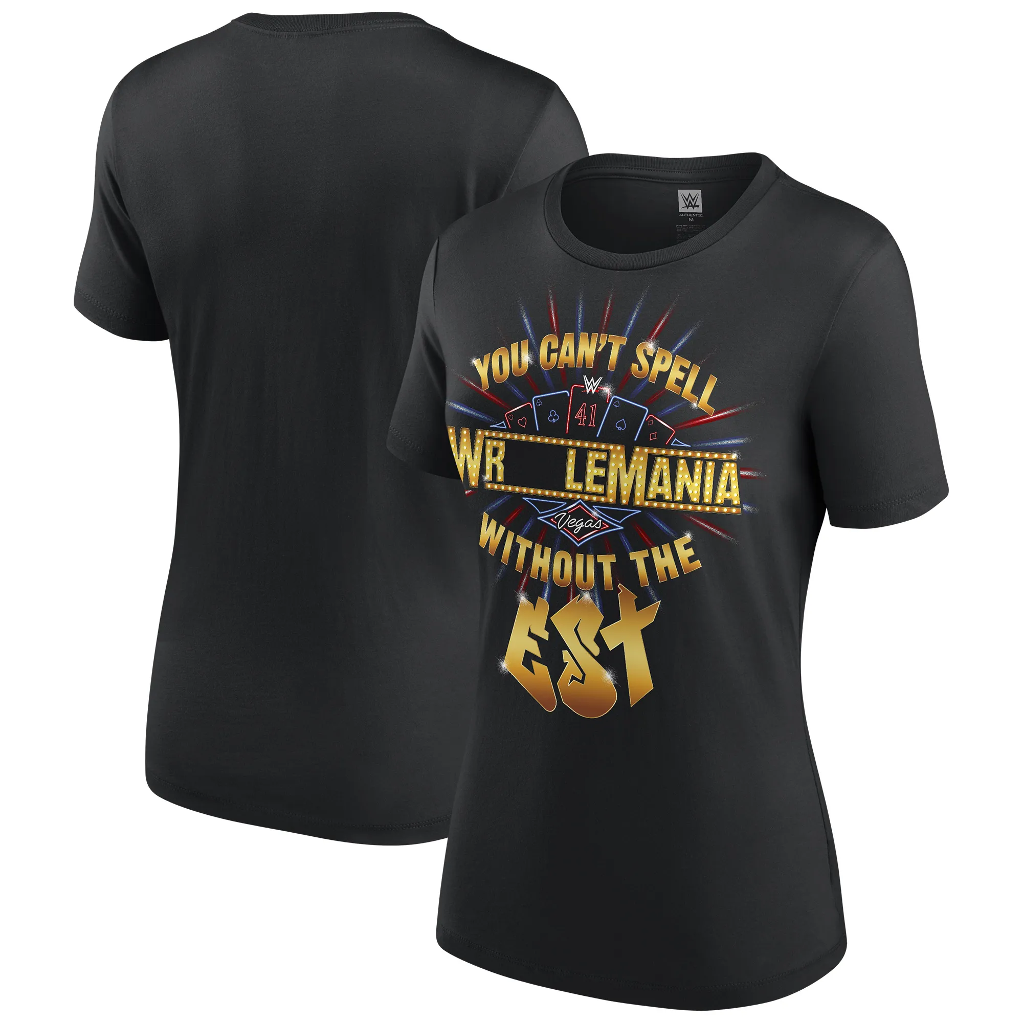 Women's Black Bianca Belair You Can't Spell WrestleMania Without The EST T-Shirt sold by WWE