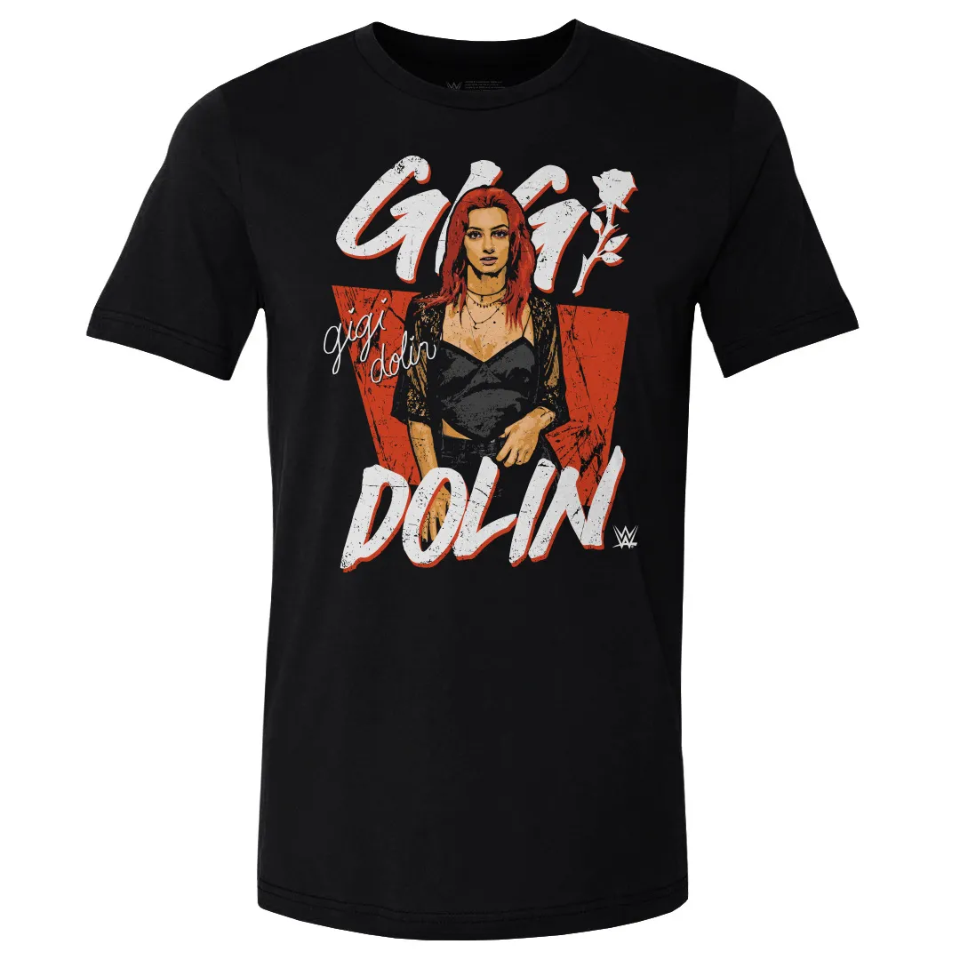 Men's 500 Level Black Gigi Dolin Pose T-Shirt sold by WWE