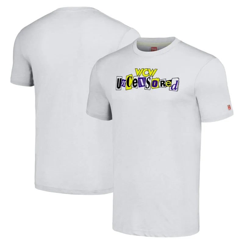 Men's Homage Gray WCW Uncensored Tri-Blend T-Shirt sold by WWE