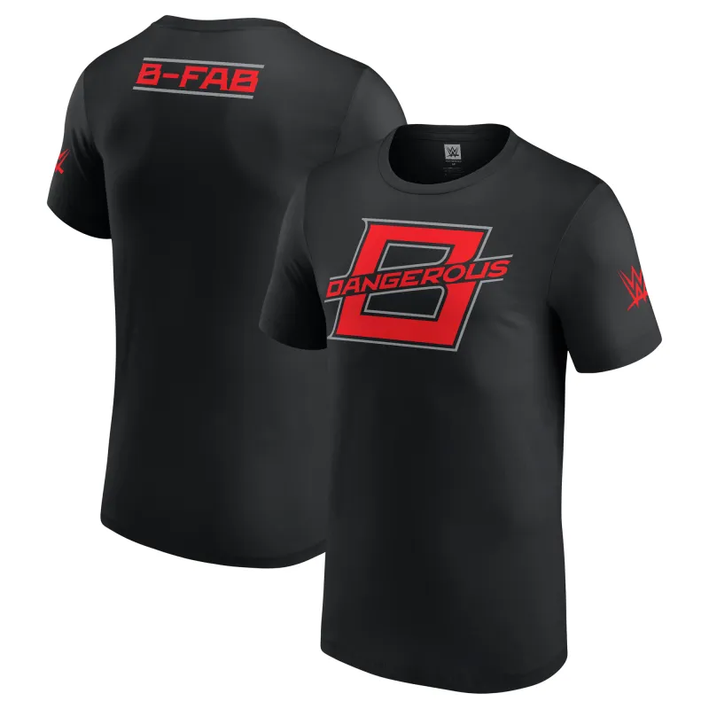 Men's Black B-Fab B-Dangerous T-Shirt made by WWE