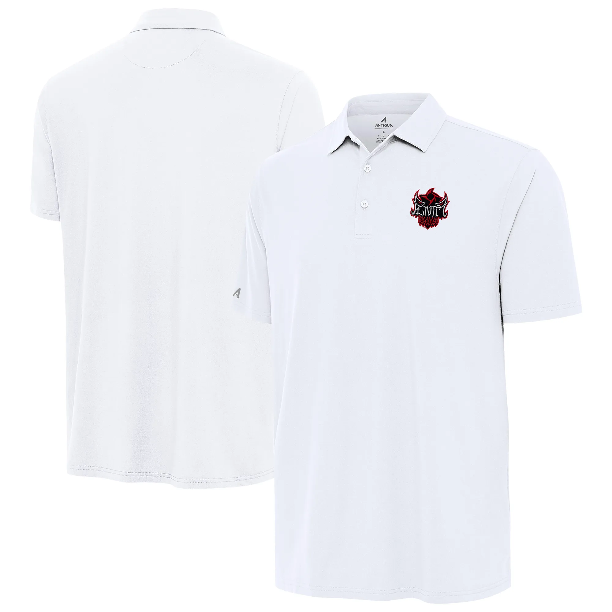 Men's Antigua White Penta Era Polo sold by WWE