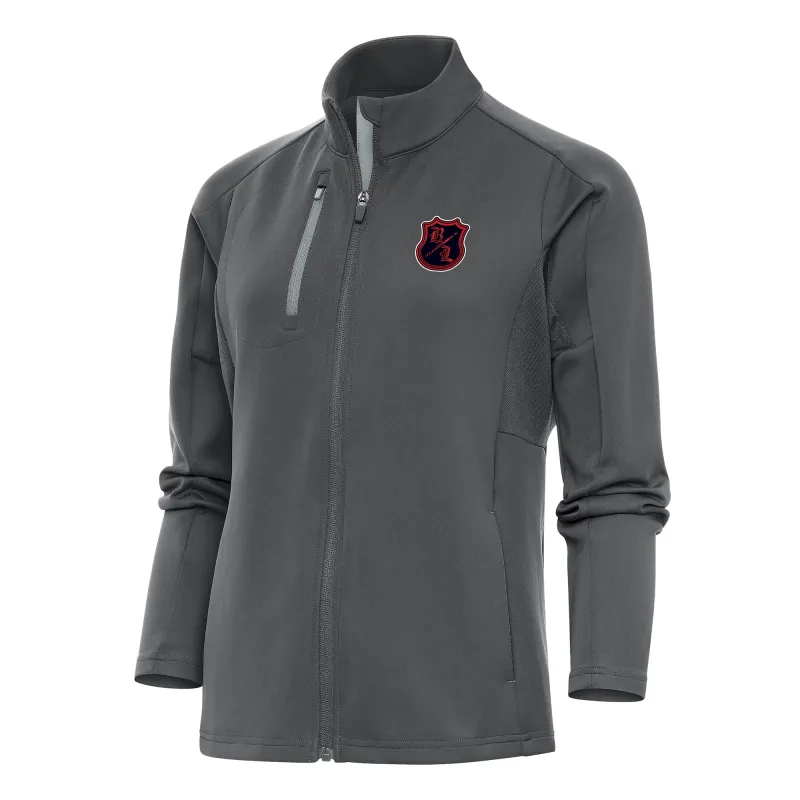 Women's Antigua Charcoal/Silver The Bloodline Generation Full-Zip Jacket made by Antigua