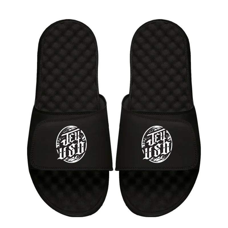 Unisex ISlide Black Jey Uso Wordmark Logo Slide Sandals sold by WWE