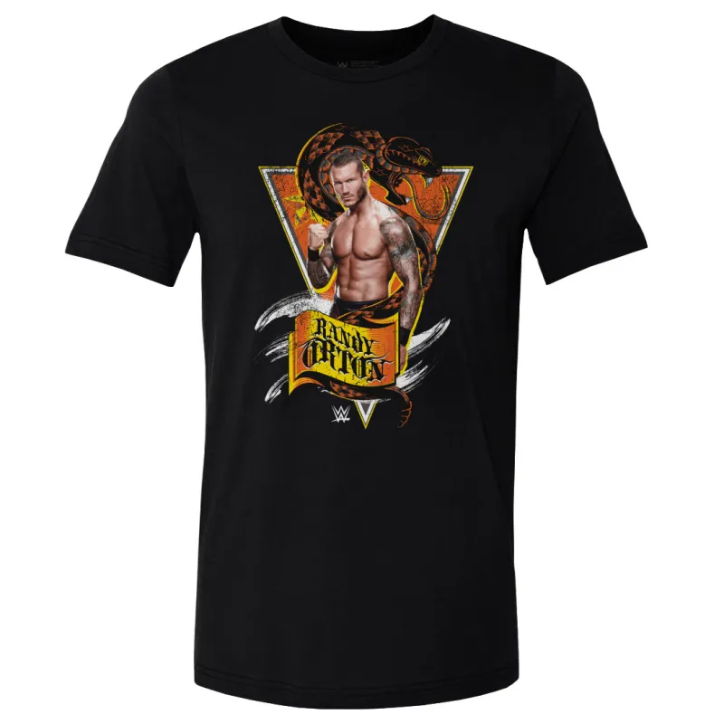 Men's 500 Level Black Randy Orton Snake Flag T-Shirt sold by WWE