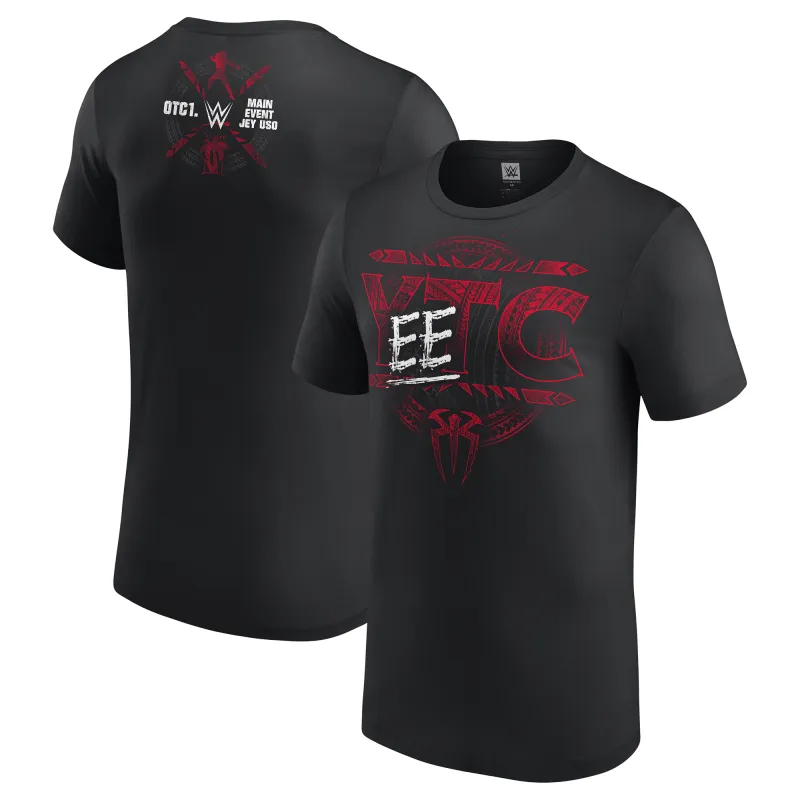 Men's Roman Reigns & Jey Uso Black  Yee-TC T-Shirt sold by WWE