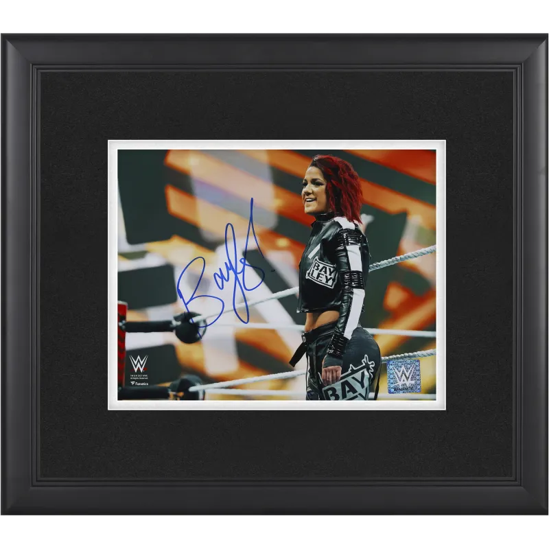 Bayley WWE Autographed Framed 8" x 10" Standing on Apron Photograph sold by WWE