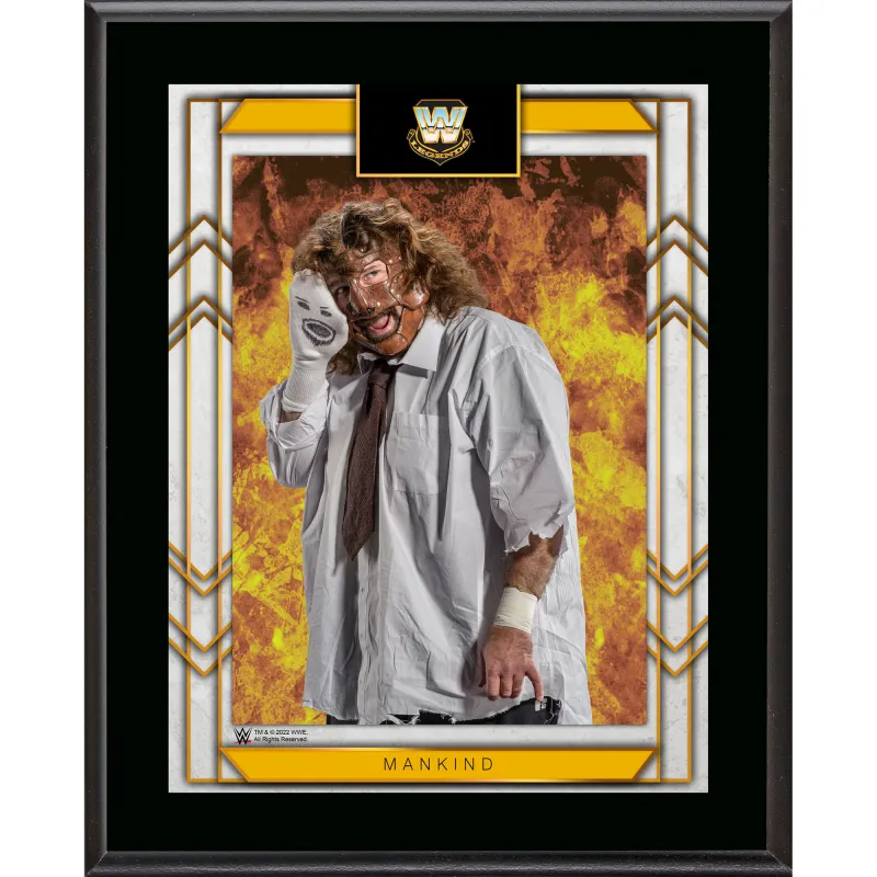 Mankind WWE Framed 10.5" x 13" Sublimated Plaque sold by WWE