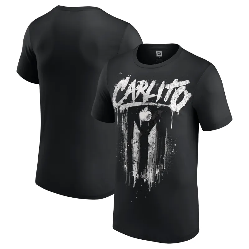 Men's Black Carlito Flag T-Shirt sold by WWE