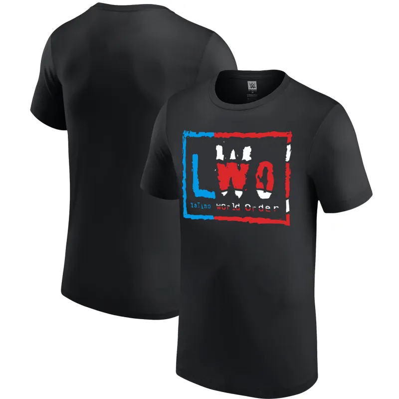 Men's Black LWO Latino World Order T-Shirt sold by WWE
