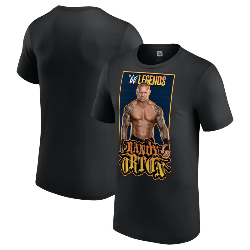 Men's Black Randy Orton Legends T-Shirt sold by WWE