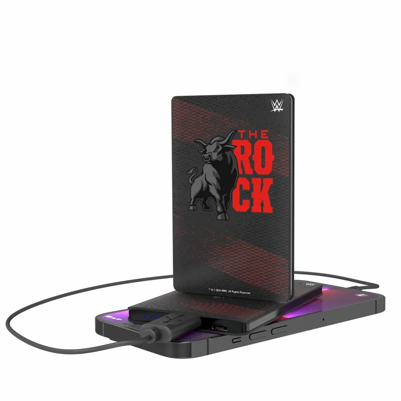 Keyscaper Black The Rock Credit Card Powerbank sold by WWE