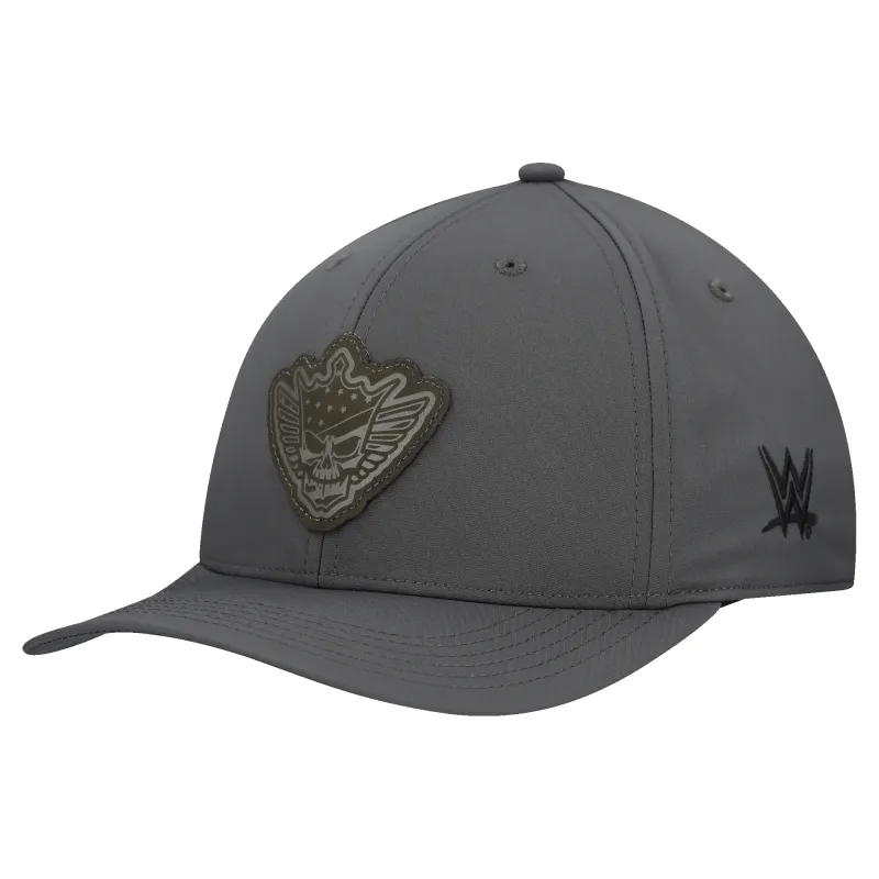 Men's Dark Grey Cody Rhodes Skull Logo BACK 9 Performance Adjustable Hat made by Legacy