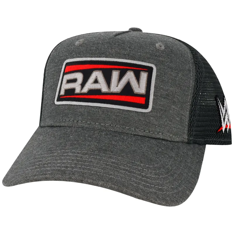 Men's Black RAW Patch Roadie Trucker Adjustable Hat made by Legacy