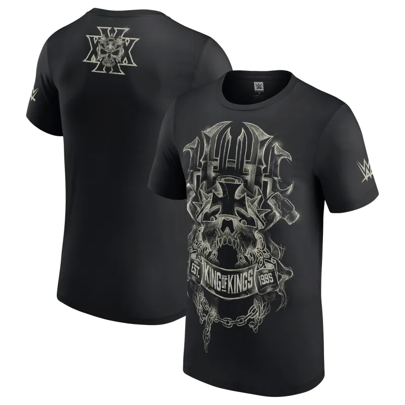 Men's Black Triple H 30 Years Est. 1995 T-Shirt sold by WWE