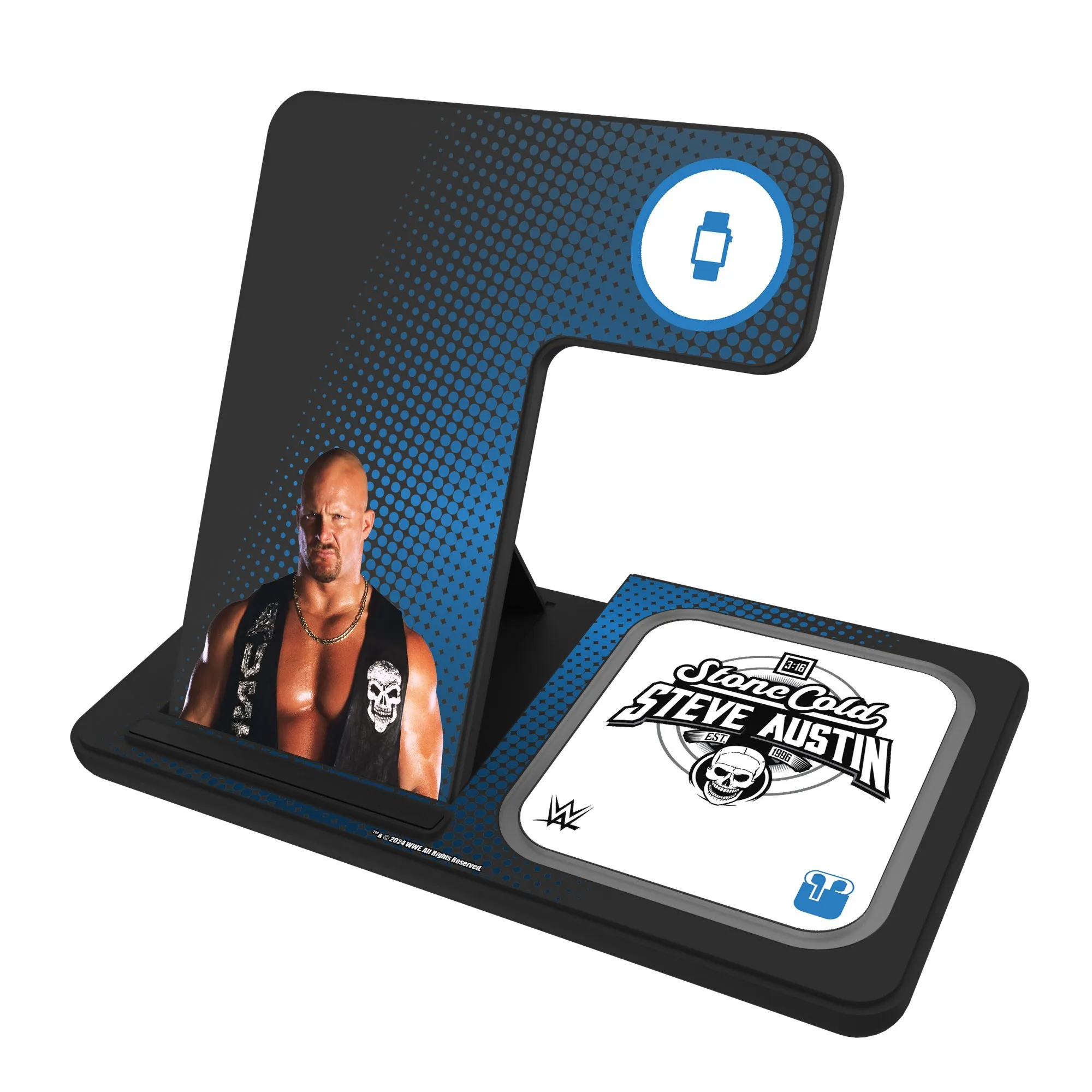 Keyscaper "Stone Cold" Steve Austin 3-in-1 Charging Station sold by WWE