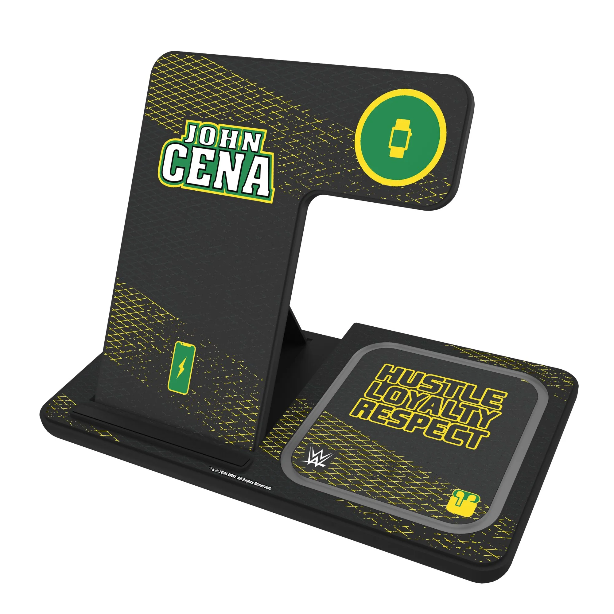 Keyscaper Black John Cena 3-In-1 Charging Station sold by WWE
